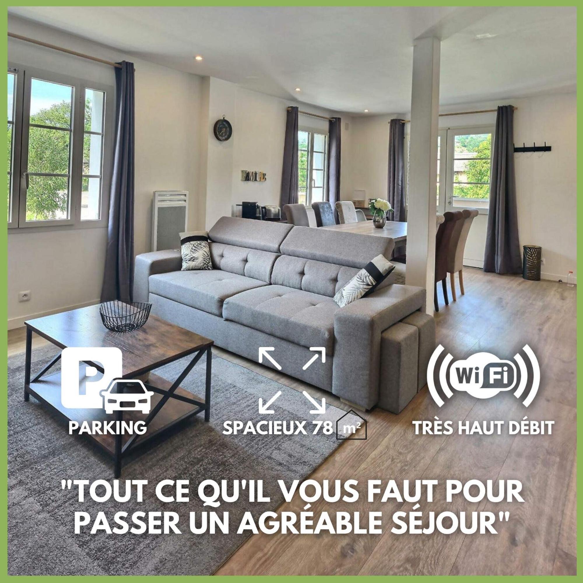 Superbe -T3 spacieux 78 m2 -Neuf -Parking Gerde Exterior foto