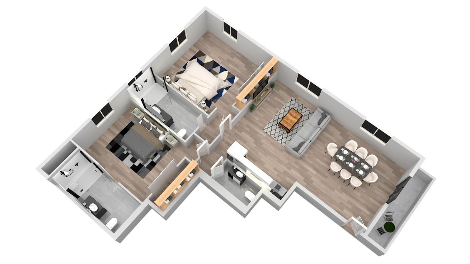 Superbe -T3 spacieux 78 m2 -Neuf -Parking Gerde Exterior foto